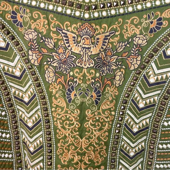 Spell and the Gypsy Green Jacket Embroidered Panther Small - Picture 7 of 14